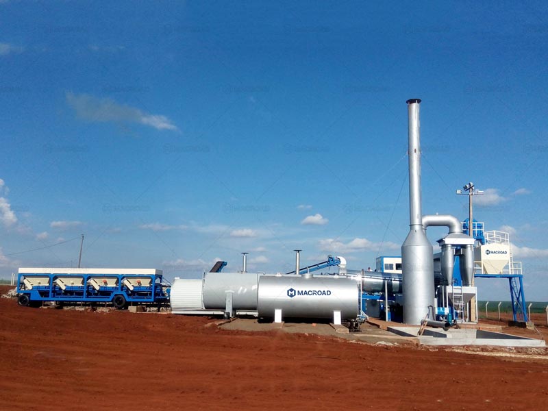 Macroad Planta Asfáltica Móvil para Construcción de Aeropuerto en Brasil